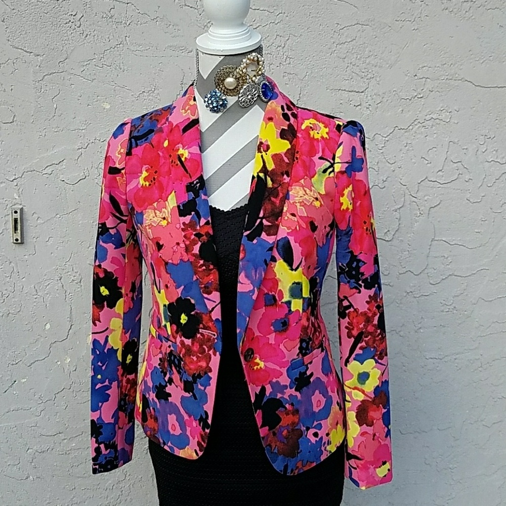 Loft  floral  blazer